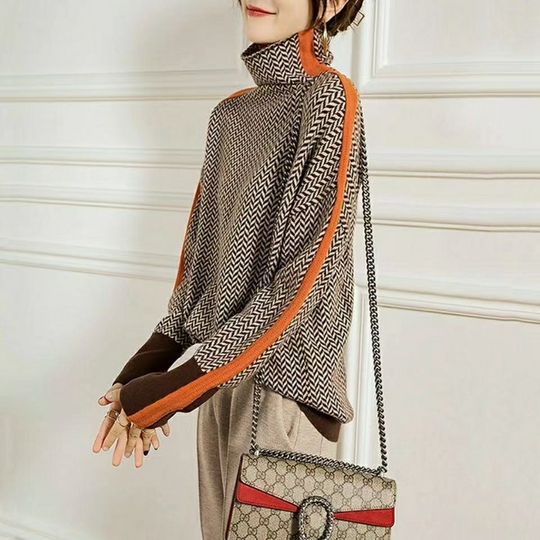 Eleganter Rollkragenpullover mit vollem Arm