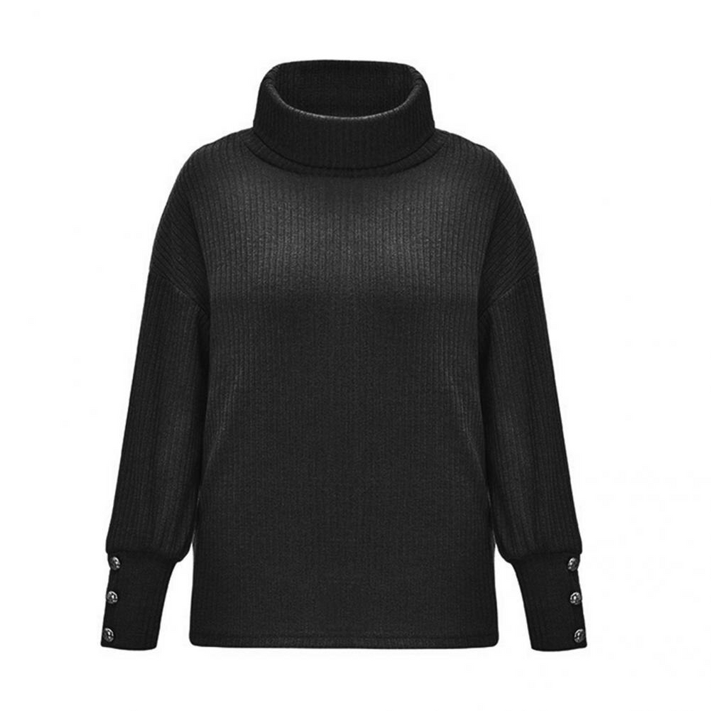 Oversize-Pullover mit Rollkragen