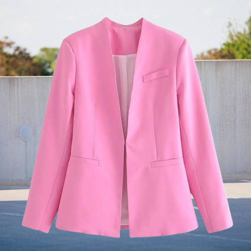 Heidi-Mode | Schicke Lockere Blaue Jacke mit Taschen