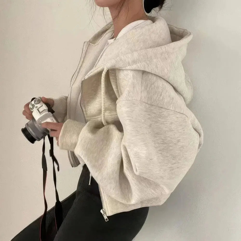 Heidi-Mode | Pullover Lange Ärmel Oversized Hoodie
