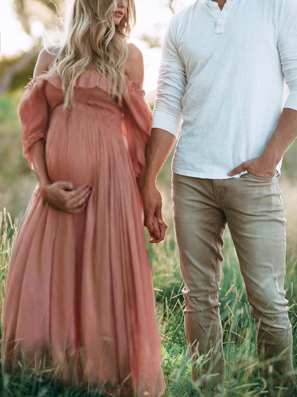 Heidi-Mode | Boho Chic: Umstandsmode Boot Hals Ranken Kleid