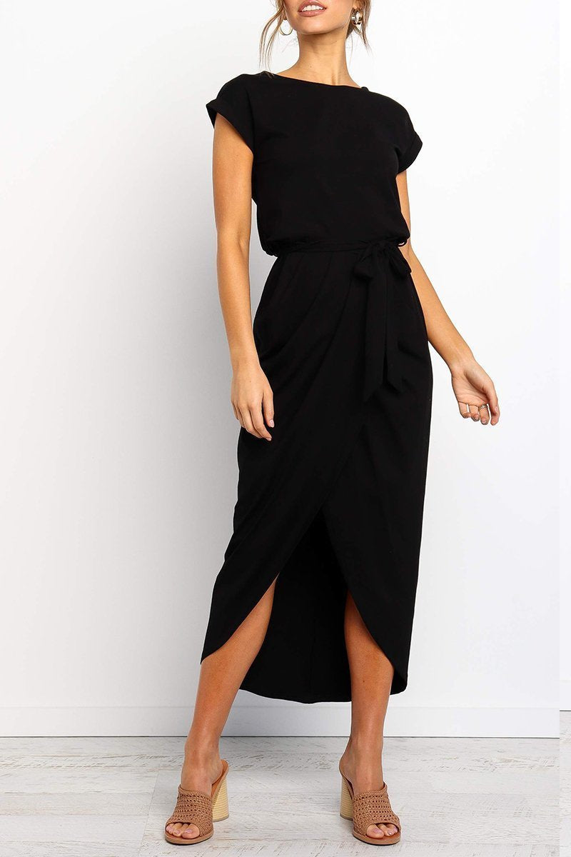 Heidi-Mode | Weiches Midikleid mit Schlitz Izora