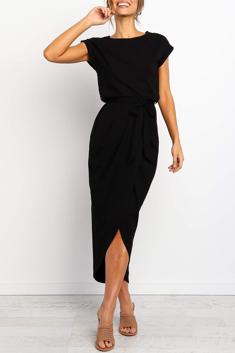 Heidi-Mode | Weiches Midikleid mit Schlitz Izora