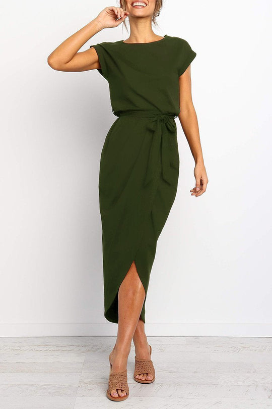 Heidi-Mode | Weiches Midikleid mit Schlitz Izora