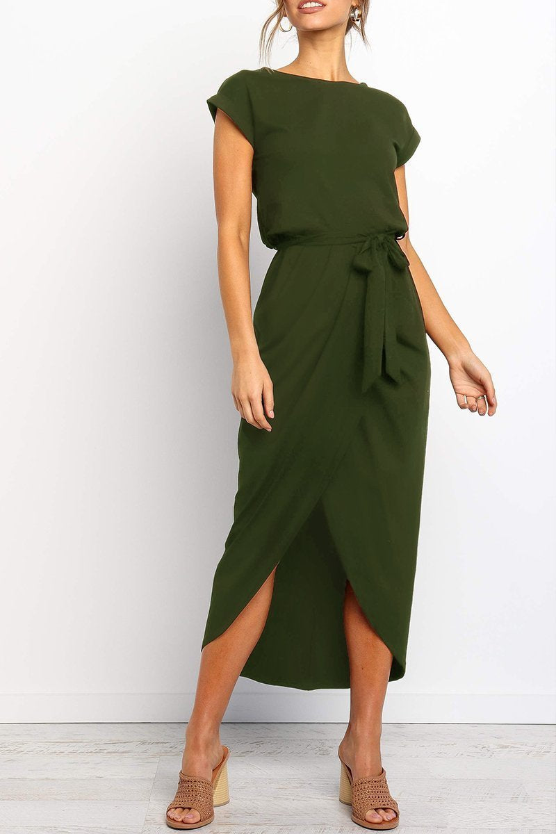Heidi-Mode | Weiches Midikleid mit Schlitz Izora