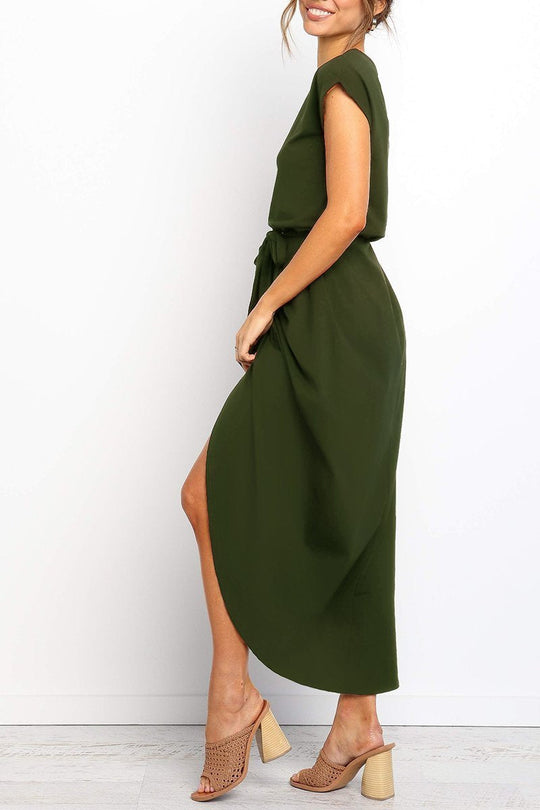 Heidi-Mode | Weiches Midikleid mit Schlitz Izora