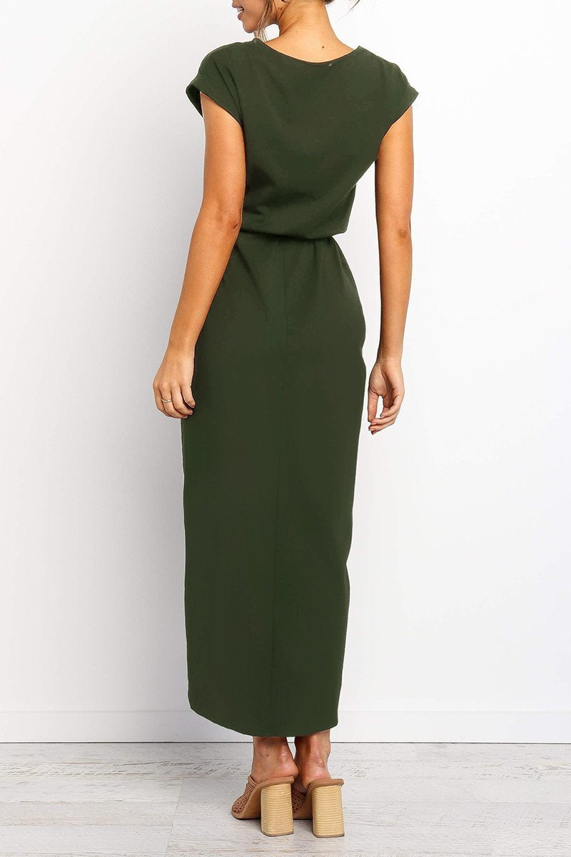Heidi-Mode | Weiches Midikleid mit Schlitz Izora