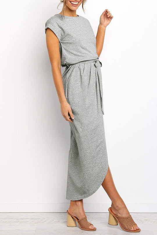 Heidi-Mode | Weiches Midikleid mit Schlitz Izora