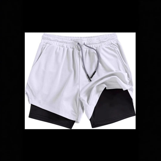 Heidi Mode | Atmungsaktive Doppel-Shorts für Männer