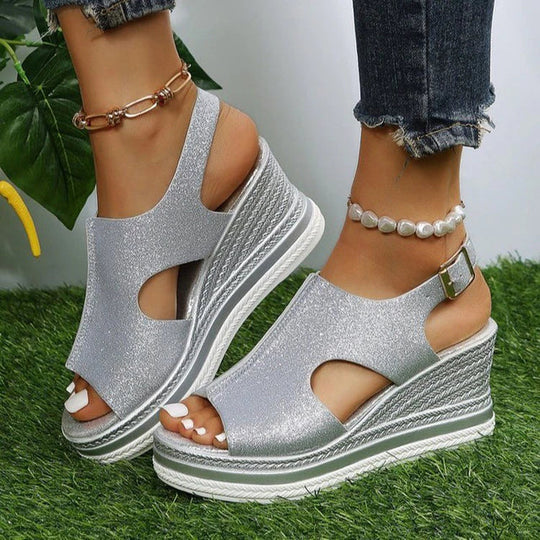 Heidi-Mode | Elegante Damensandalen mit Schnalle