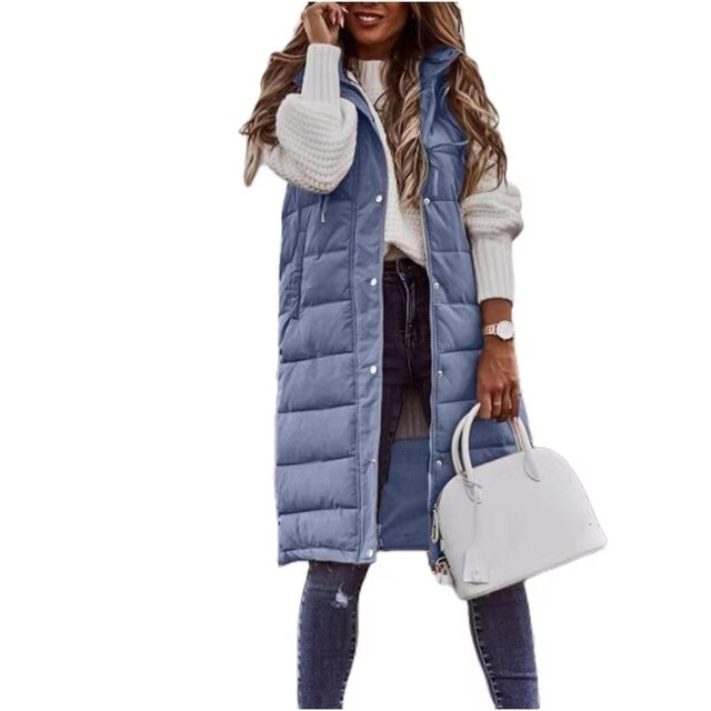 Elegante ärmellose warme Jacke