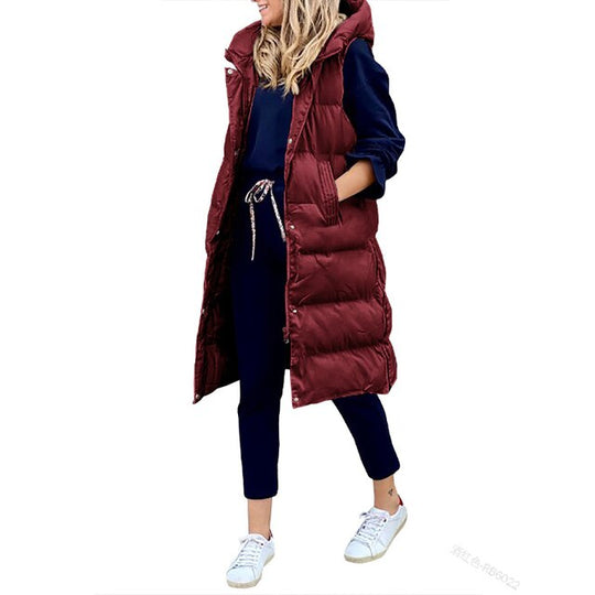 Elegante ärmellose warme Jacke