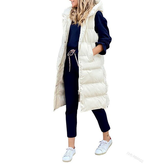 Elegante ärmellose warme Jacke