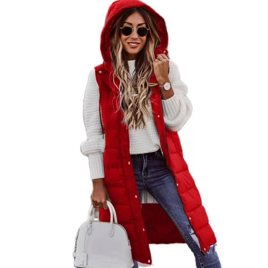 Elegante ärmellose warme Jacke