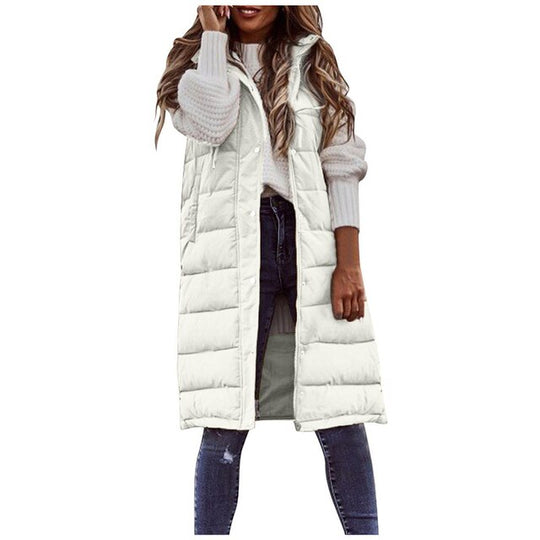 Elegante ärmellose warme Jacke