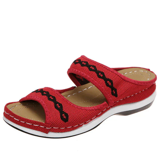 Heidi-Mode | Sandalen aus Leder, Die Das Fußgewölbe Unterstützen