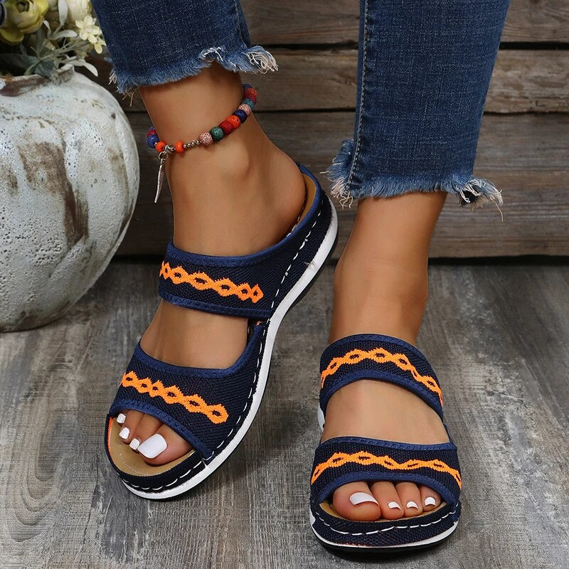 Heidi-Mode | Sandalen aus Leder, Die Das Fußgewölbe Unterstützen