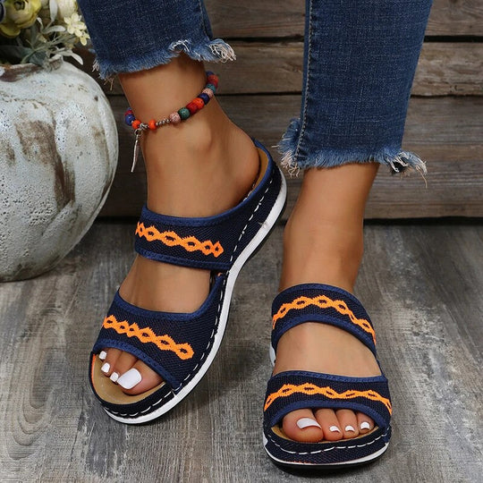 Heidi-Mode | Sandalen aus Leder, Die Das Fußgewölbe Unterstützen