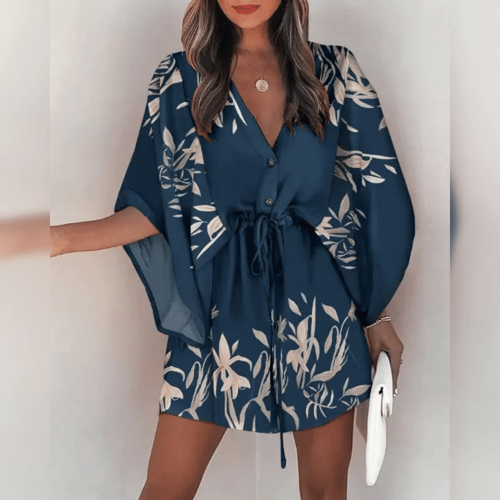elegant bloemen zomer jurk