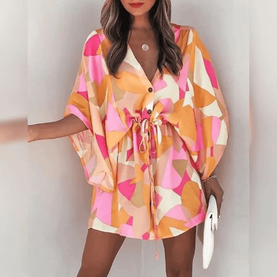 elegant bloemen zomer jurk