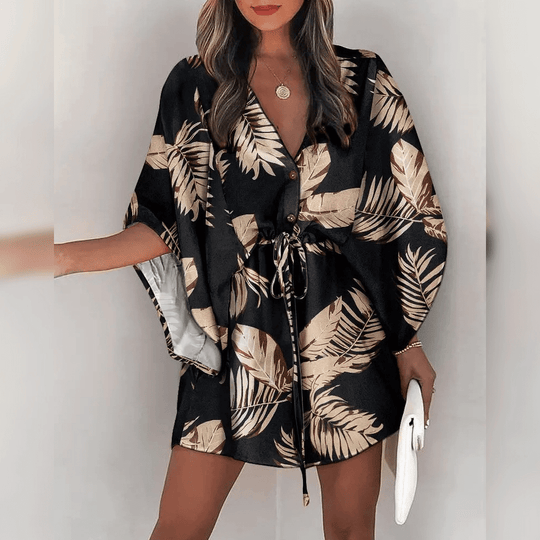 elegant bloemen zomer jurk