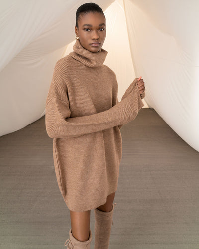 TURTLENECK PULLOVER CAMEL