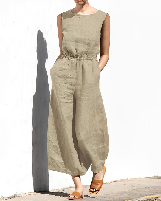Heidi-Mode | Luftiger Einfarbiger Damen Jumpsuit