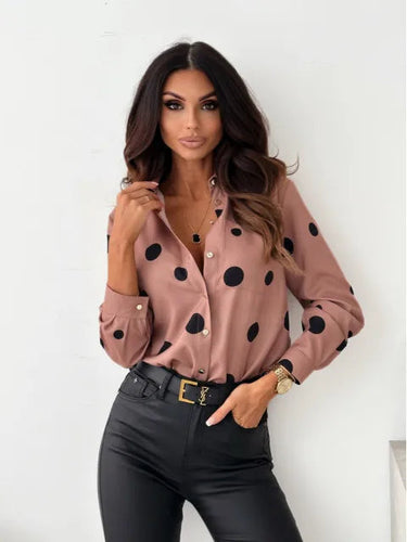 Elegante Bluse mit Punkten