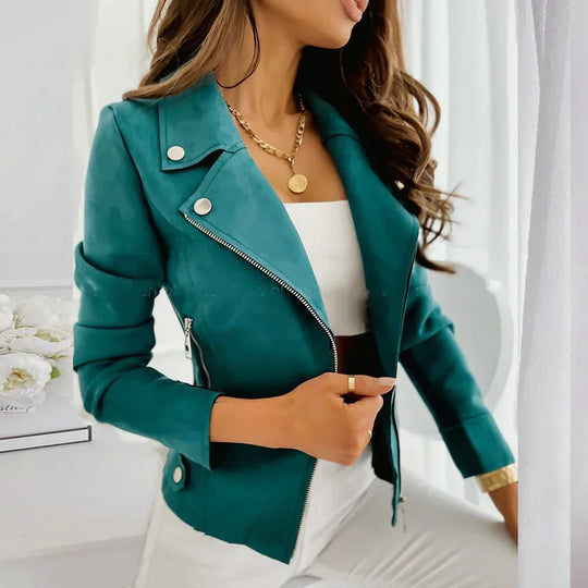 Vintage Einfarbig Jacke
