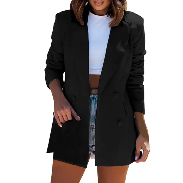 schmal geschnittener Cardigan-Blazer