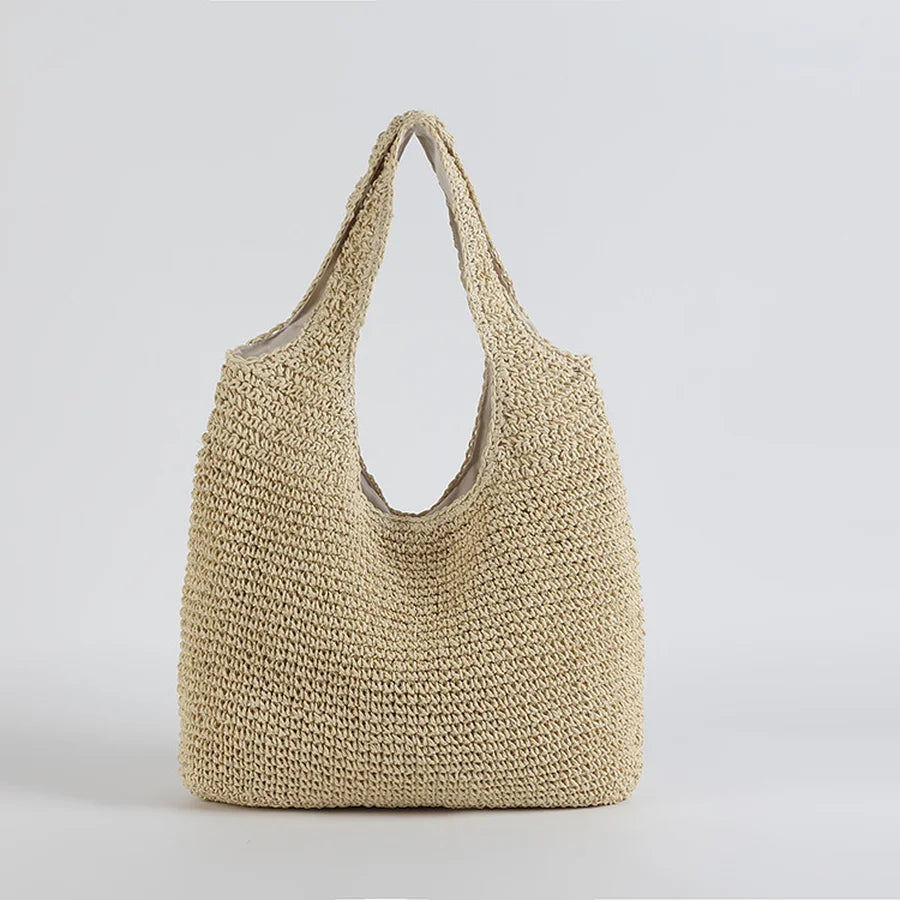 Heidi-Mode | Marlene Elegante Stroh-Strandtasche