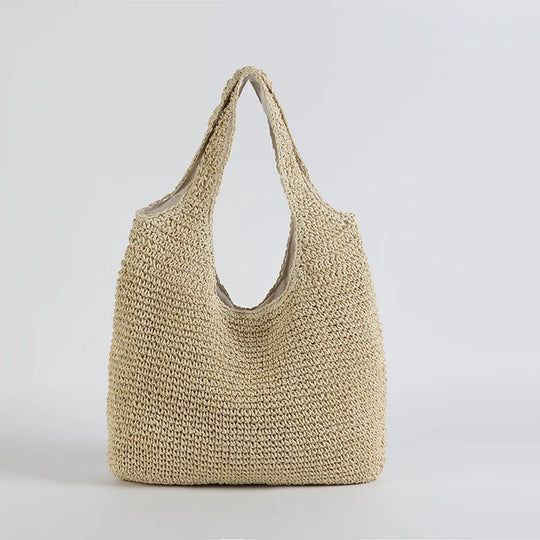 Heidi-Mode | Marlene Elegante Stroh-Strandtasche
