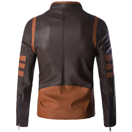 Klassische Wolverine-Lederjacke