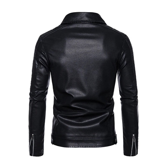 Heidi-Mode - Wasserdichte Slim Fit Motorrad-Lederjacke