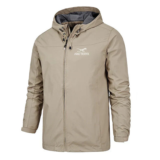 Herren Windbreakerjacke mit Kapuze