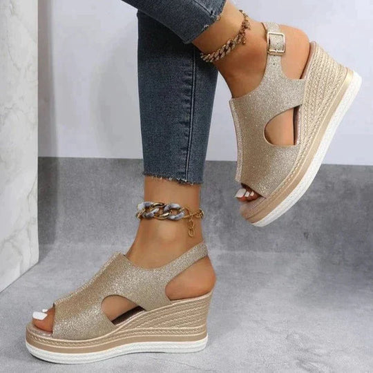 Heidi-Mode | Orthopädische Keil Sandalen für Den Sommer