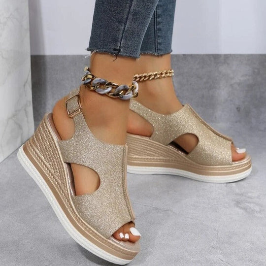 Heidi-Mode | Orthopädische Keil Sandalen für Den Sommer
