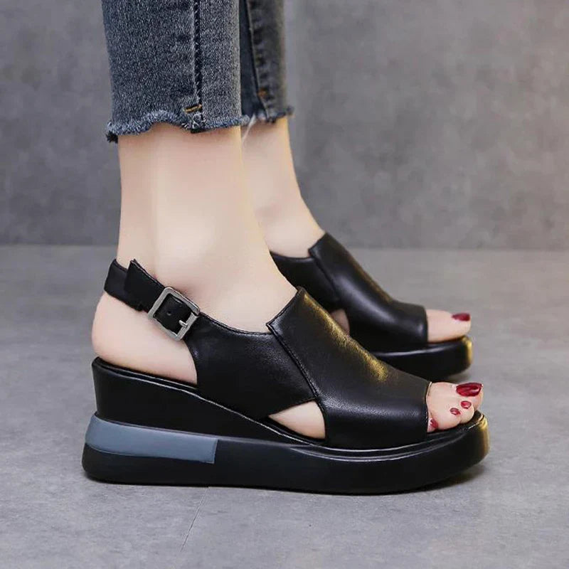 Heidi-Mode | Damen Chic Plattform Sandalen Trendy