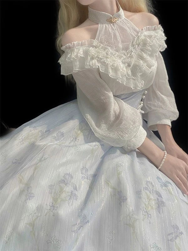 Elegantie Midi Jurk Belle Époque Couture