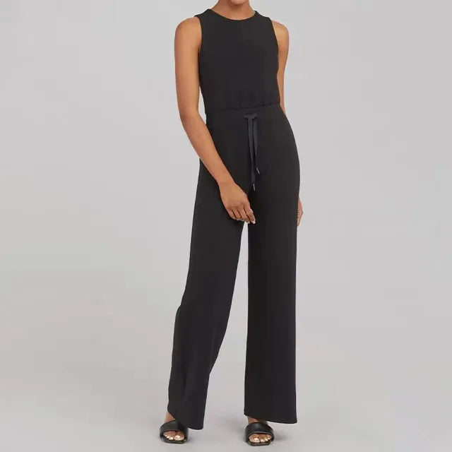 Lambert - Damen ärmelloser Rundhals-Jumpsuit