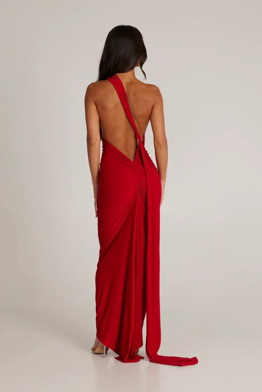 Heidi-Mode | Offene Rück Maxi Kleid