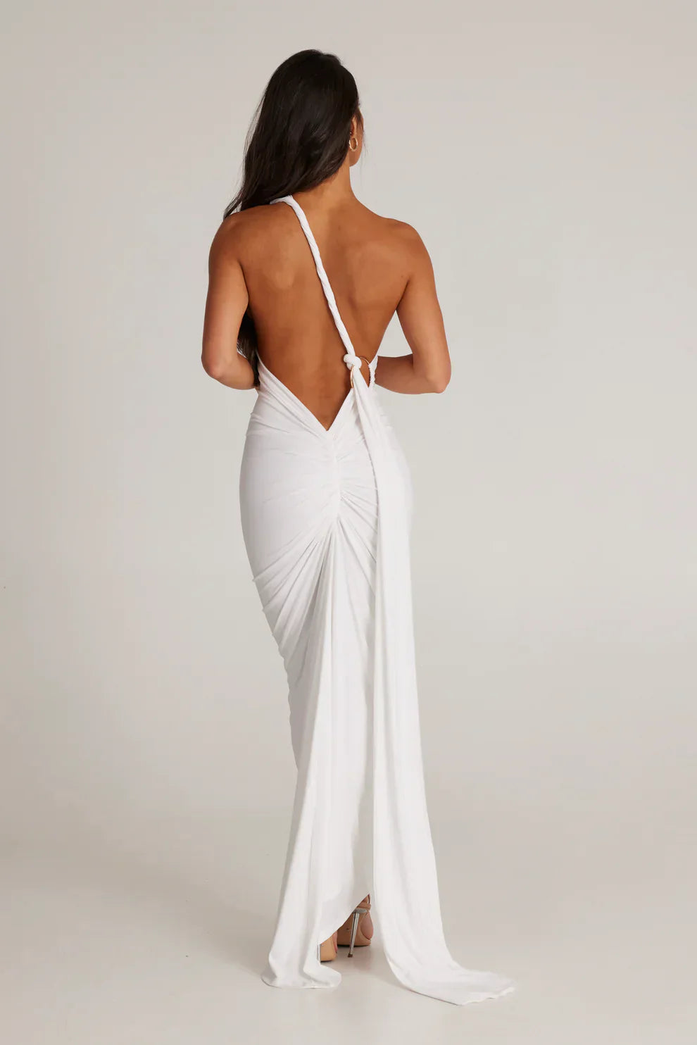 Heidi-Mode | Offene Rück Maxi Kleid