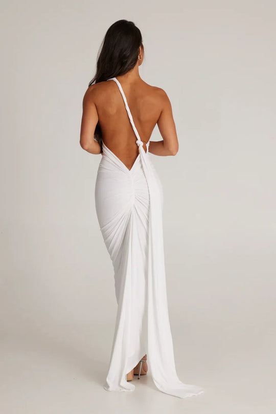 Heidi-Mode | Offene Rück Maxi Kleid
