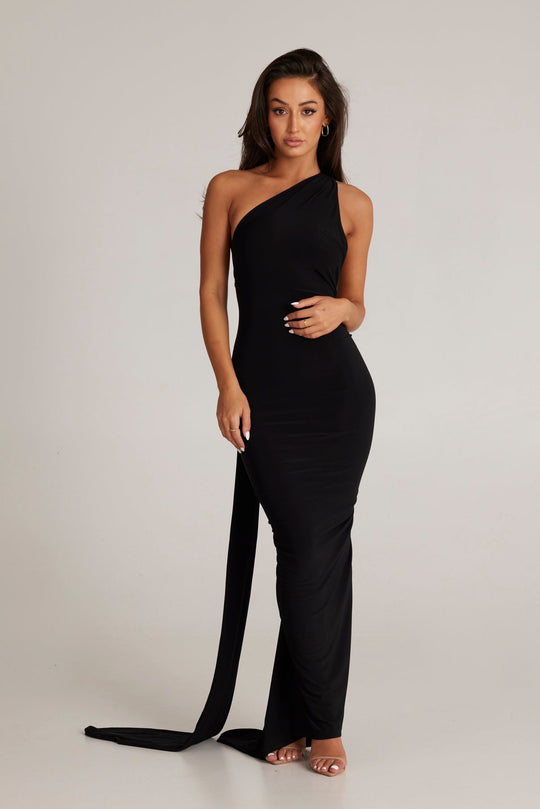 Heidi-Mode | Offene Rück Maxi Kleid
