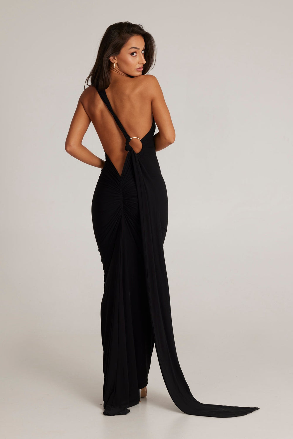 Heidi-Mode | Offene Rück Maxi Kleid