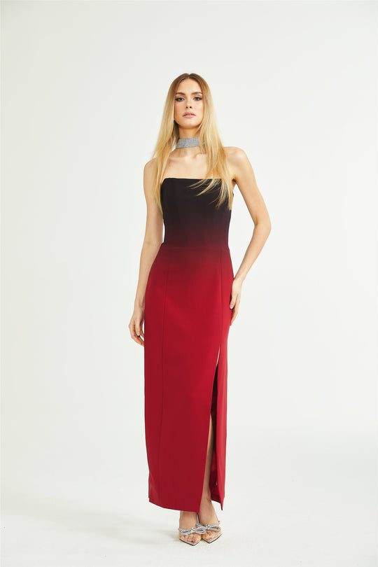Heidi-Mode | Gradient Effekt Off Shoulder Kleid