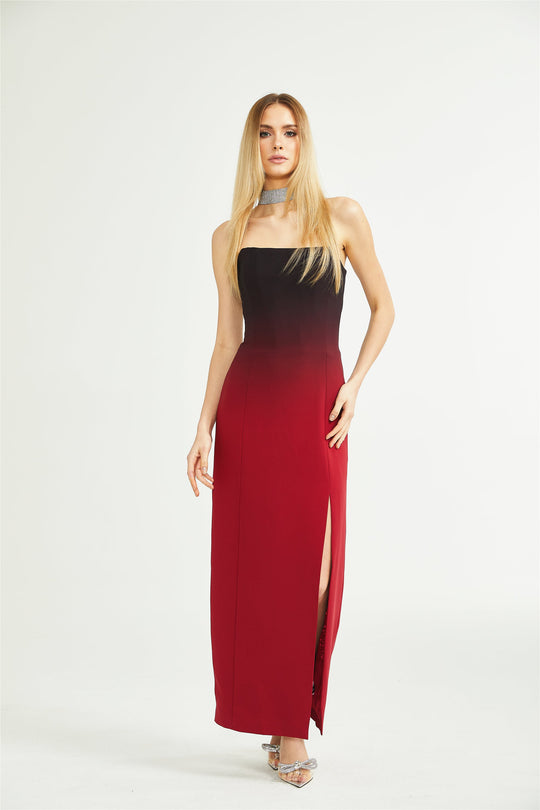 Heidi-Mode | Gradient Effekt Off Shoulder Kleid