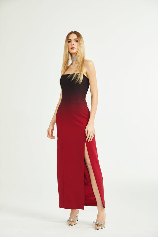 Heidi-Mode | Gradient Effekt Off Shoulder Kleid