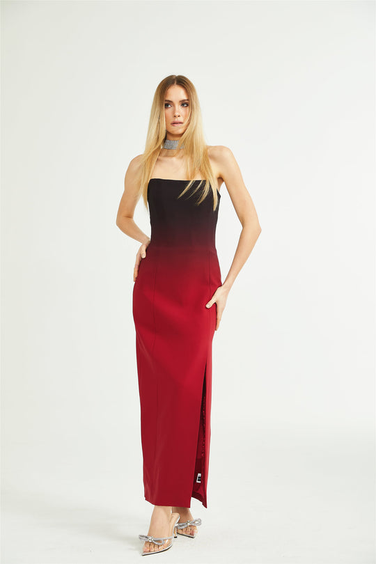 Heidi-Mode | Gradient Effekt Off Shoulder Kleid