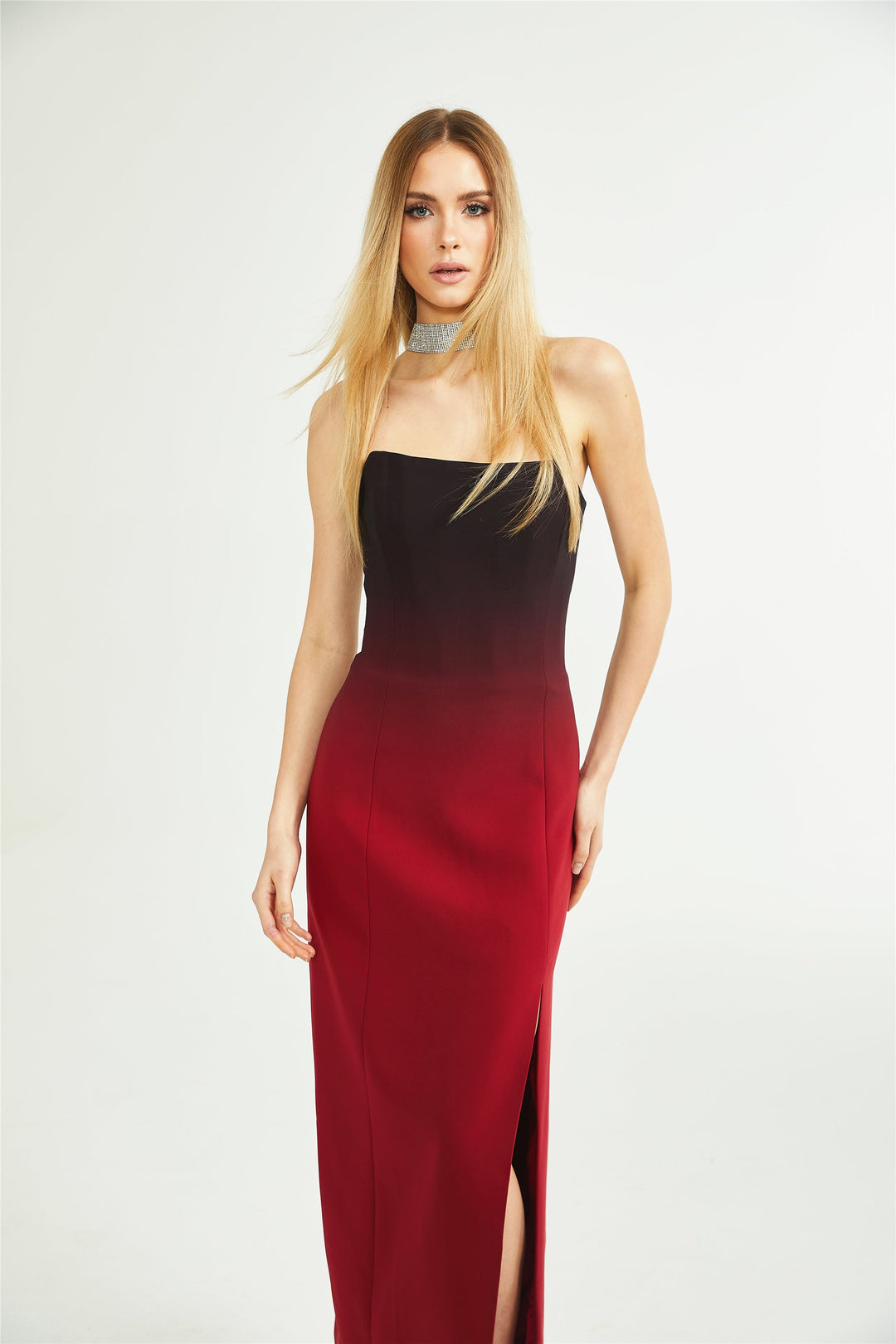 Heidi-Mode | Gradient Effekt Off Shoulder Kleid